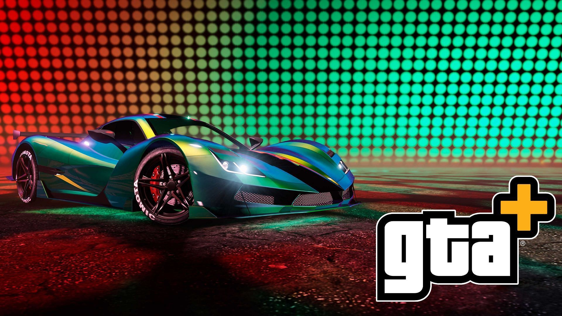 A promotional picture of the free new car included in the new GTA Plus benefits this month (Image via Rockstar Games)